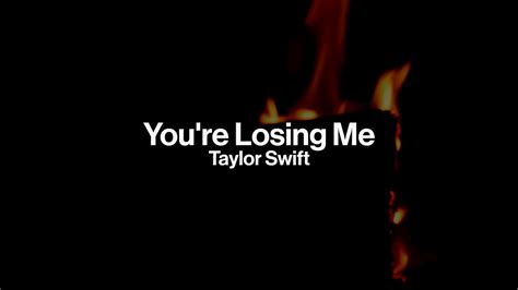 Taylor Swift Youre Losing Me Lyrics Youtube