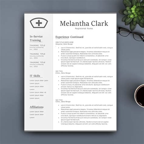 Professional Nurse Resume Template For Pages And Ms Word Complete 123 Pages Resume Template