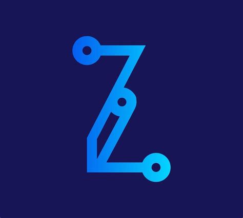 Logotipo Da Tecnologia Z Letter Vetor Premium