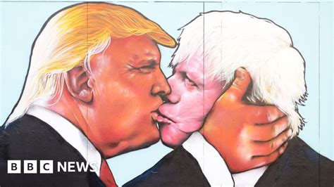 Donald Trump And Boris Johnson In Bristol Street Art Kiss Bbc News