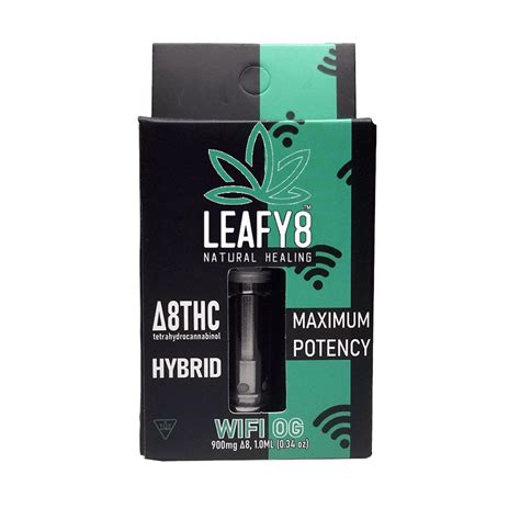 Delta 8 THC Vape Cartridge WiFi OG CDT Leafy8 Delta 9 THC Delta