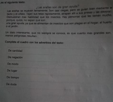 Lee El Siguiente Texto Las Ara As Son De Gran Ayuda Las Ara As Se