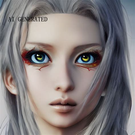 AI Generated Photorealistic Portrait Of Dragon Girl Etsy