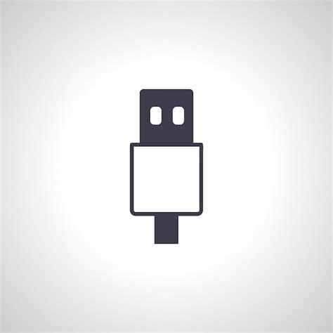 Premium Vector Usb Icon Usb Cable Isolated Icon