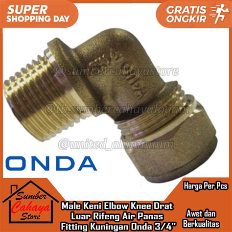 Jual Male Keni Elbow Knee Drat Luar Rifeng Ripeng Air Panas Fitting