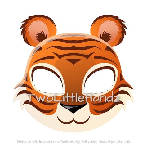 Tiger Clipart Mask Easy To Draw