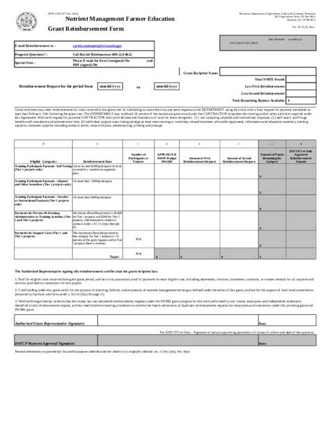 Fillable Online Datcp Wi Wisconsin Department Of Agriculture Trade And