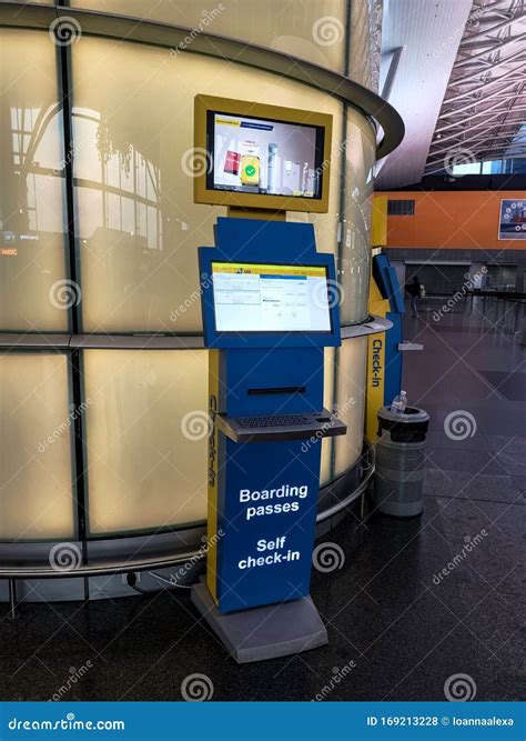 Automatic Machine for Online Check-in on Boryspil International Airport