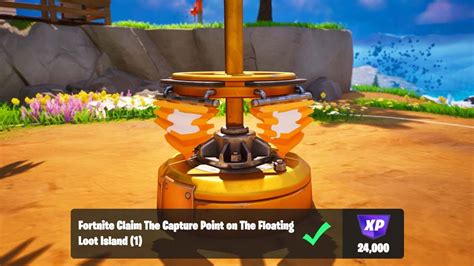 Claim The Capture Point On The Floating Loot Island Fortnite Quests Youtube