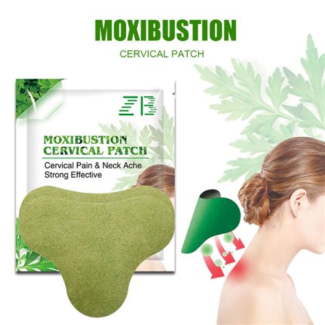 12PCS Chinese Wormwood Cervical Pain Relief Patch Neck Activating Pain