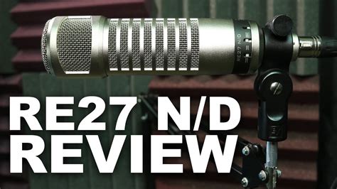 Electro Voice Re N D Broadcast Dynamic Mic Review Test Youtube