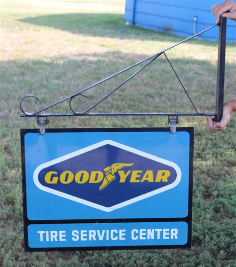 Bargain John S Antiques Antique Goodyear Tire Service Center Hanging