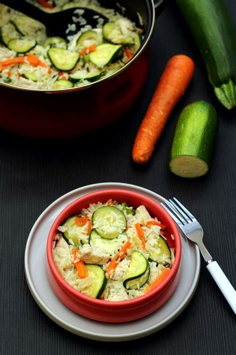 One Pot Rice Poulet Courgettes Et Carotte Amandine Cooking