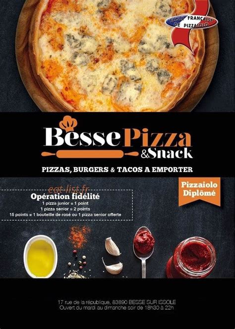 Besse Pizza Besse Sur Issole Menu Et Photo