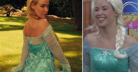 She S Got Snow Clothes On Frozen Kid S Party Princess Strips Off To Model Nude Mirror Online