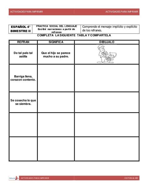 The Spanish Language Worksheet