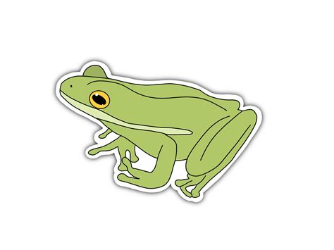 Frog Sticker Set With Mini Frog Sticker Animal Sticker Cute Etsy