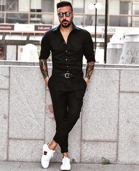 All Black Outfits 50 Black On Black Ideas For Men [with Images] Black Outfit Men Mens