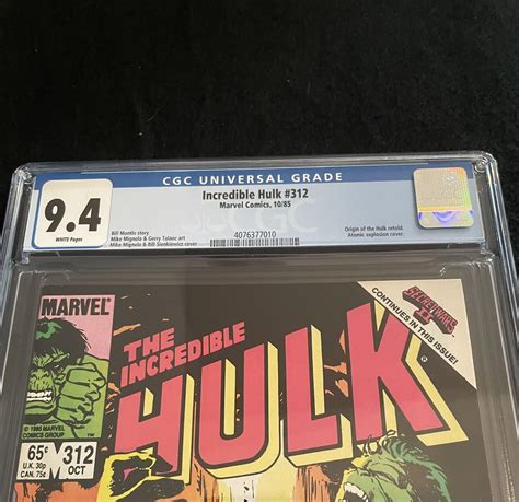 Incredible Hulk Cgc Origin Of Hulk Retold Bill Mantlo