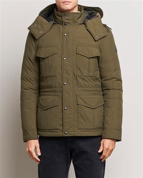 Woolrich Aleutian Padded Field Jacket Dark Green Herr Care Of Carl