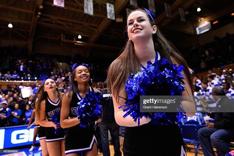 Duke Blue Devils cheerleaders perform during their game against the ...