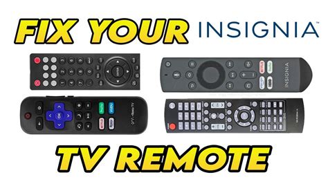 How To Fix Your Insignia TV Remote Control That Is Not Working YouTube