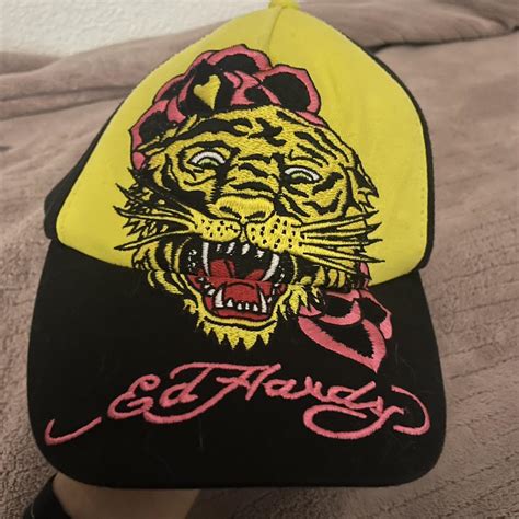 Vintage Ed Hardy Baseball Cap Super Cute Detailing Depop