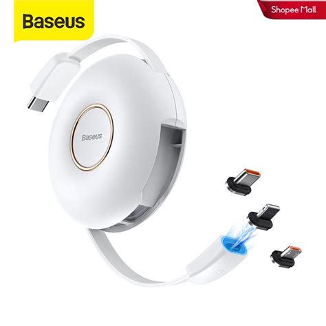 Baseus 3 in 1 สายชารจ สายขอมล Type C เปน MLC PD 20W USB C 60W Micro