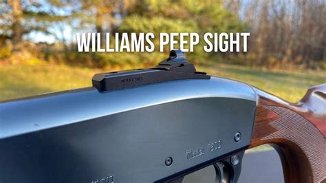 Remington Update Dialing In The Peep Sight Youtube