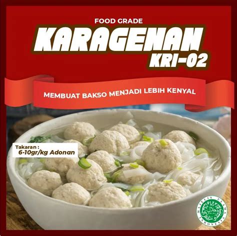 Gram Karagenan Kri Carrageenan Pengenyal Bakso Pentol