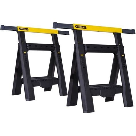 Lot de 2 pièces de tréteaux pliables télescopiques STANLEY STST1