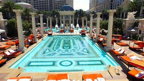 4K Caesars Palace Pool Tour Garden Of The Gods Pool Oasis Caesars