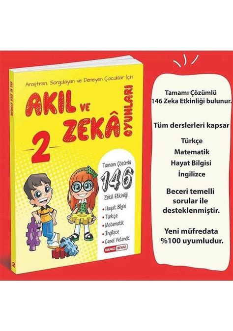 K Rm Z Beyaz Ak L Ve Zeka Oyunlar S N F Yeni Fiyatlar Ve Zellikleri