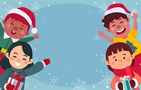 Christmas Background Kids Vector Art Icons And Graphics For Free Download