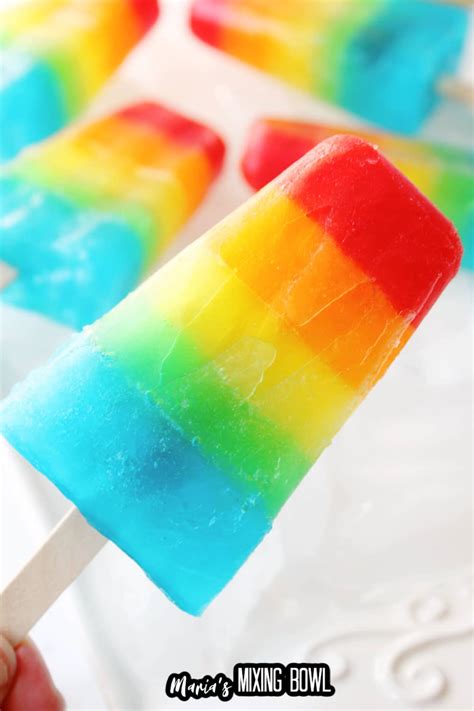 Rainbow Popsicle Recipe Marias Mixing Bowl