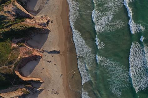 Aerial View of Beach of Atlantic Ocean · Free Stock Photo