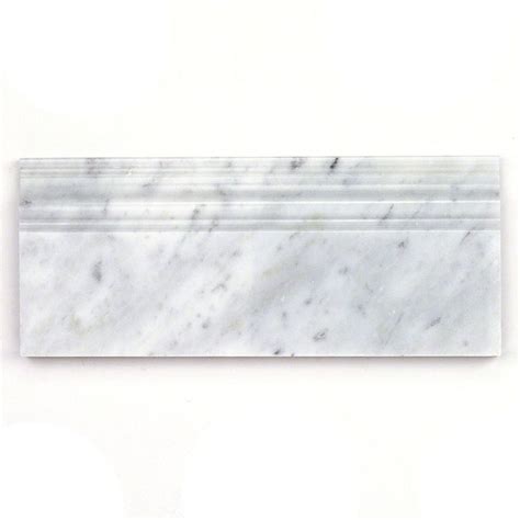 Ivy Hill Tile White Carrera 475 In X 12 In X 12 Mm Marble Base