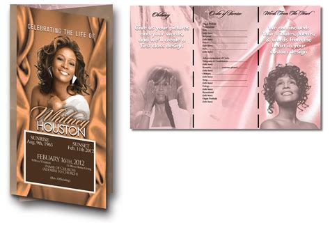 Free Trifold Obituary Template