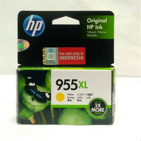 Jual Tinta Printer Hp 955xl Yellow Original Ink Cartridge Garansi Resmi Shopee Indonesia