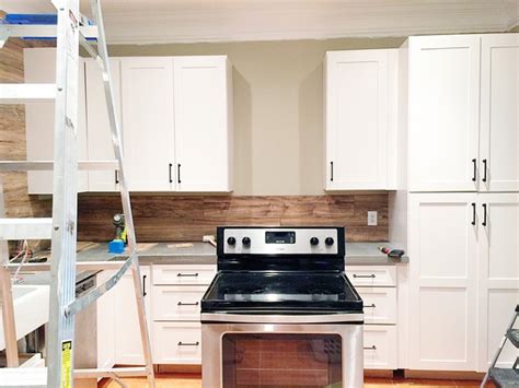 Laminate Flooring Backsplash It Looks Like Wood Bower Power