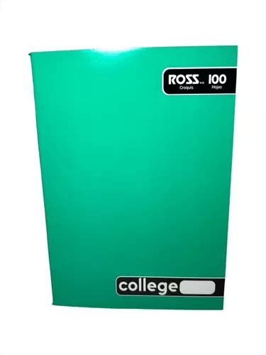 Cuaderno Collage Liso Croquis 100 Hojas Color Verde Ross Cuotas Sin