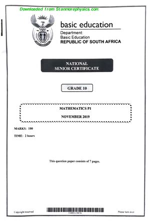 Gr 10 Accounting P1 English November 2022 Question Paper PROVINCIAL