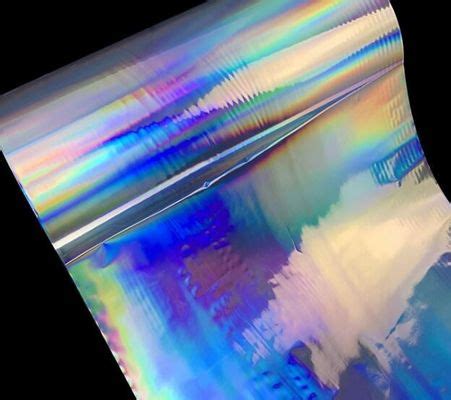 Seamless Rainbow Decoration Holographic Lamination Film For Printing