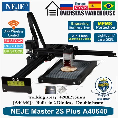 Neje Master S Plus N A Cnc Laser Engraver Cutter Wood