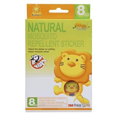 Simba Natural Mosquito Repellent Sticker 8pcs Shopee Malaysia