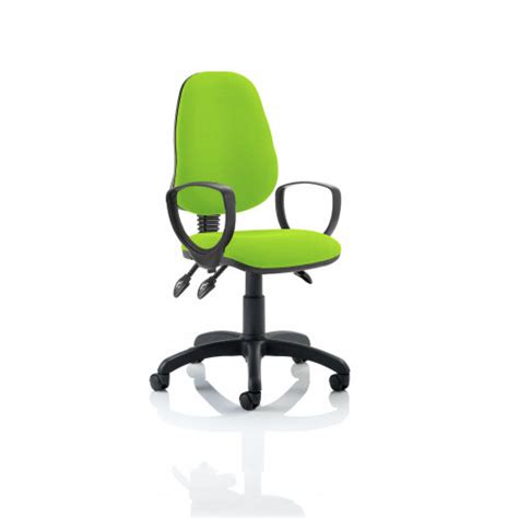 Eclipse Iii Lever Task Operator Office Chair With Loop Arms In Swizzle