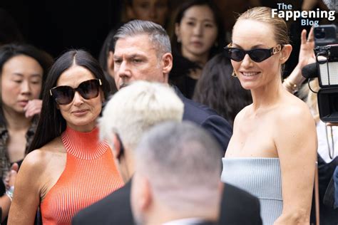 Demi Moore Flaunts Her Pokies At The Fendi Spring Summer 2024 Fashion