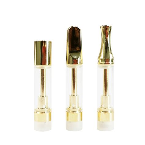 Empty Glass House Gold Metal Tip Vape Cartridges Focol Vapes