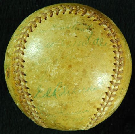 Lot Detail 1955 New York Yankees Team Signed Baseball 20 Signatures