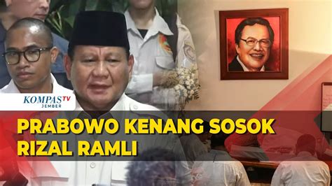 Begini Kata Menhan Prabowo Mengenai Sosok Rizal Ramli YouTube